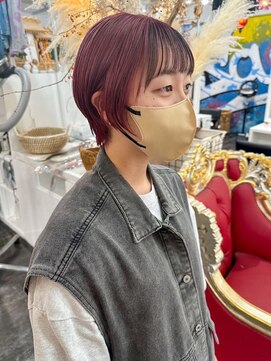 ユイマァル 岡山店(YUIMARL) 前髪インナー×ピンクラベンダー