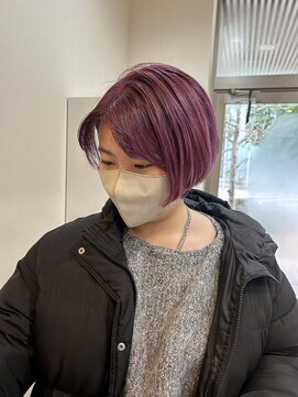 メル ヨコハマ(MeL) ショートボブとピンクラベンダー◎