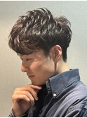 30代40代/大人束感ショートニュアンスパーマ