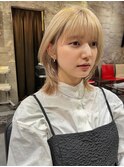 魅力倍増カール シアーカラー ショート 姫カット ダークアッシュ