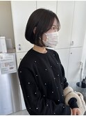 韓国風ボブ×グレージュカラー