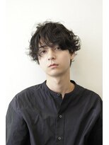 ココ 本八幡(KOKO) □スパイキーショートブルーブラックフェザーパーマサーフカール