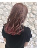 【Moana Lua】#グラデーションカラー#ブリーチ#ピンク