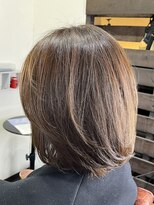 ネスト ヘアーデザイン(NEST hair design)&nbsp;ワンレンミディアム顔まわりレイヤースタイル