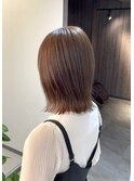 レイヤーボブ×アッシュベージュ