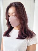 美髪くびれヘア顔周りレイヤーミディアム_ba406201