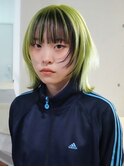 ウルフレイヤーミディアムおくれ毛前髪カット美髪_ba546241