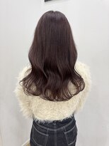 ロックス バイ マグ 松本(rocks BY MAG)&nbsp;大人可愛いブリーチなし透明感カラーピンクブラウン春カラー艶髪