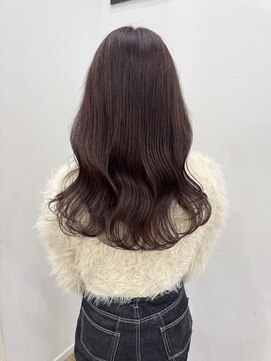 ロックス バイ マグ 松本(rocks BY MAG) 大人可愛いブリーチなし透明感カラーピンクブラウン春カラー艶髪