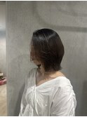 オリーブグレージュ/船橋/くすみベージュ/細めハイライト