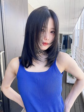 シオ ヘアー デザイン(Sio. hair design) summer style 《Blue Black》