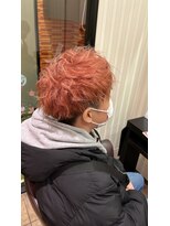 アース 大宮宮原店(HAIR&MAKE EARTH)&nbsp;赤髪マッシュ