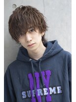 シティ(CITY) フェザーパーマブルーブラックサーフカールスパイキーショート