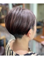アブルトゥーヘアー(able to hair)&nbsp;刈り上げショートボブ/深みパープル
