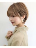 【成田】オリーブグレー/ショート/前髪/レイヤー/縮毛矯正/銀座6