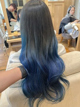 グラデーションデザインカラーブルーグレージュブルージュ栄