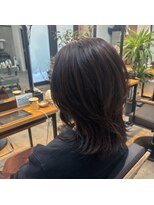 カフカヘア 吉祥寺店(kafka hair)&nbsp;ミディアム レイヤー ブラウン イルミナカラー トリートメント