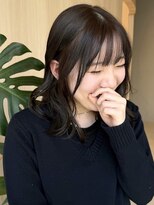 オン キャナルシティ博多前店(on) 【中里恵梨】顔まわりカット/チョコレートカラー/ケア・艶カラー