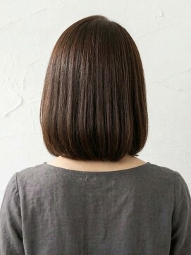 と和 巣鴨 40代◎白髪・細毛カバー乾かすだけで整う大人の上品ワンレンボブ