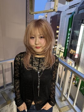 ジンクス 渋谷(ZYNX) ウルフカット×セクションカラー