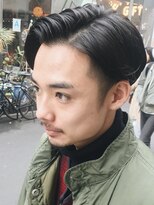 バイフィフス 原宿/表参道(by fifth)&nbsp;センターパートメンズマッシュパーマニュアンスパーマ刈り上げ