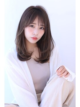 オーロ 宝塚店(ORO) ローライトココアブラウン大人かわいいゆるふわフリンジウェーブ