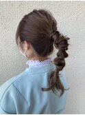ポニーテールアレンジ☆