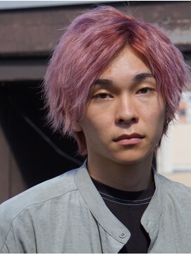 ナンバー ジェミカ 札幌(N° jemica) ハイトーンピンクセンターパートスタイル