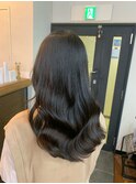 レイヤーカット×地毛風カラー×フェミニンロング