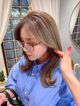 ロンドアジュール 横浜(Lond azur) ブリーチカラー♪ミルクティーベージュ