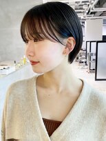 アルバム 池袋(ALBUM)&nbsp;黒髪ショート_チェリーブラウンフェミニンロング_ba425032