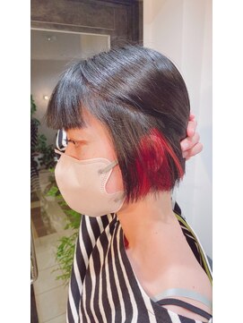 ザベース(the BASE) イヤリングカラーレッド