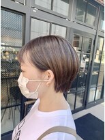オーガニック アトリエ 大宮(organic+atelier)&nbsp;小顔ストレートボブ黒髪グレージュダークアッシュモード