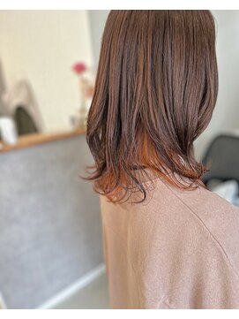 エティル(etil) インナーカラー　orange