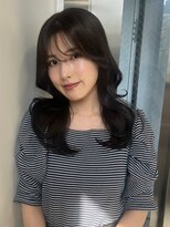 ベレーザシェルト(Beleza scelto)&nbsp;8821黒髪アッシュブラック韓国ヘア波巻きワンカールパーマ