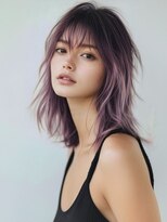 アルトリスト(Altruist Aging×HAIR&SPA)&nbsp;★ダークアッシュ大人ガーリーボブ着物ミディアムレイヤーカット