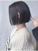 【morio原宿】切りっぱなしボブ 暗めカラー タッセルボブ