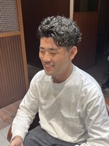 セリオアンジョウ(serio anjo) オールバックパーマ