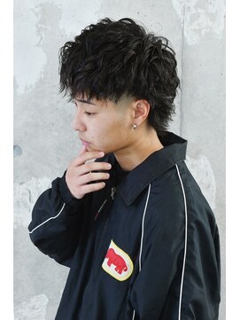 チルチェア 池袋(CHILL CHAIR) ツーブロフェード×マレットヘア<池袋>＜バーバー>