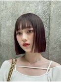 切りっぱなしボブ・タッセルカット