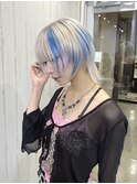 ホワイト&ブルー&ウルフ