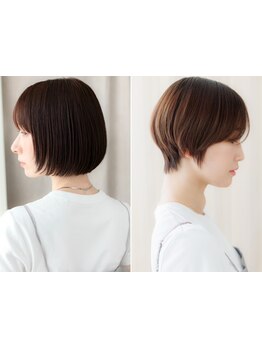 越谷駅/小顔&似合わせカットな旬ショート!全ク-ポン<選べるトリートメント\1650>無料★30代40代/白髪ぼかし