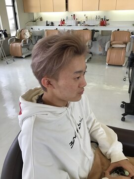 ネオジオ(NEO GEO) メンズツーブロック+ラベンダーカラー(ダブルカラー)