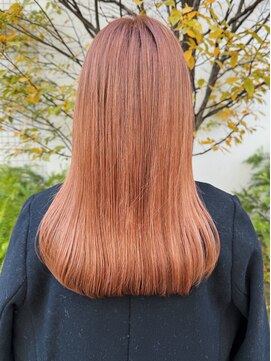 #オレンジベージュ　#ブリーチなし