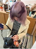 【パープルカラー×デザインブリーチ】#ダブルカラー#韓国