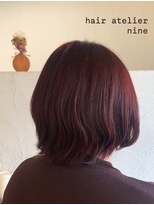 ヘアアトリエ ナイン 岡部店(hair atelier nine)&nbsp;ヘッドスパ/バーガンディ/バズカット/ブルーブラウン/福島市