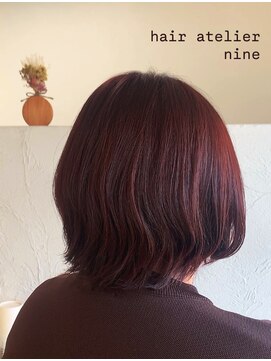 ヘアアトリエ ナイン 岡部店(hair atelier nine) ヘッドスパ/バーガンディ/バズカット/ブルーブラウン/福島市
