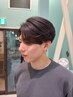 【ビジネスマンに大人気】デザインメンズカット+カラー+保湿TR ※白髪染めOK