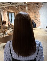 スペックホルダー(Spec Holder) ブラウンカラー×セミロング4.11アンブレラカラー