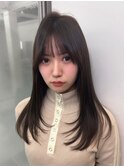 表参道/イメチェン/ピンクベージュ/アンブレラカラー/前髪